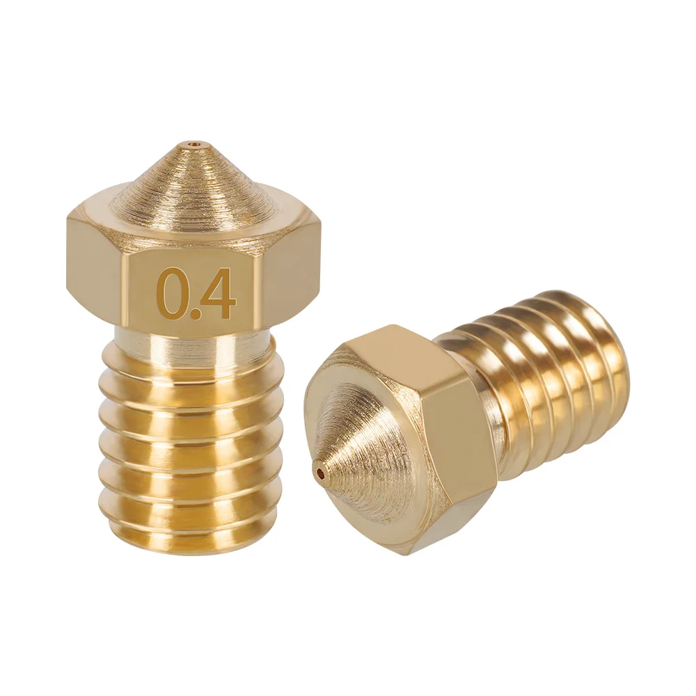 M6 Thread 1.75mm Input 0.2 0.3 0.4 0.5 0.6 0.8 1.0mm Brass E3D Nozzle for 3D Printer