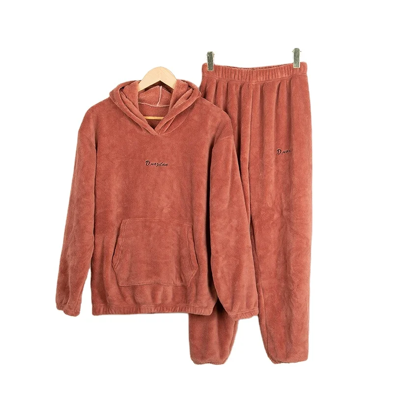 
 Coral Fleece Pajamas Fairy Thickening Warm Long-sleeved Casual Wear Hot Style Hoodie  