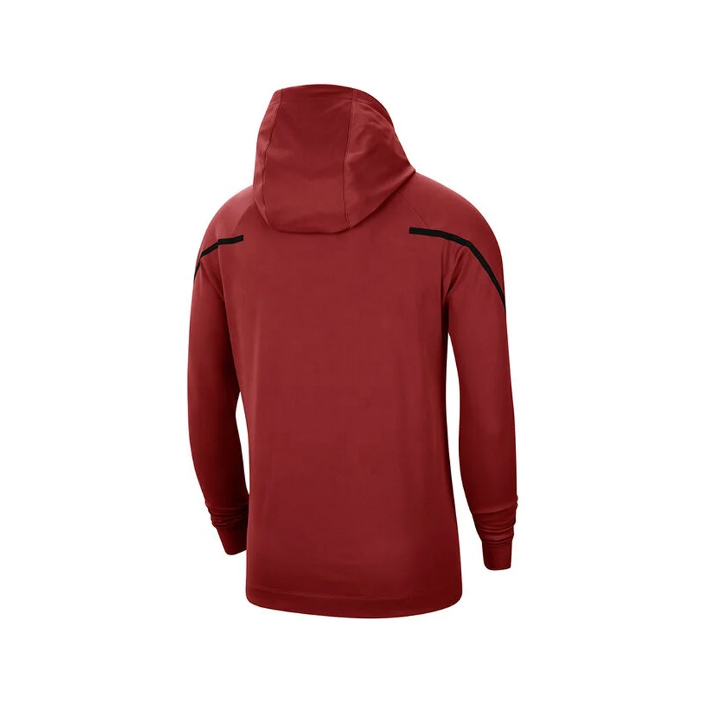  Мужской пуловер с капюшоном красного цвета