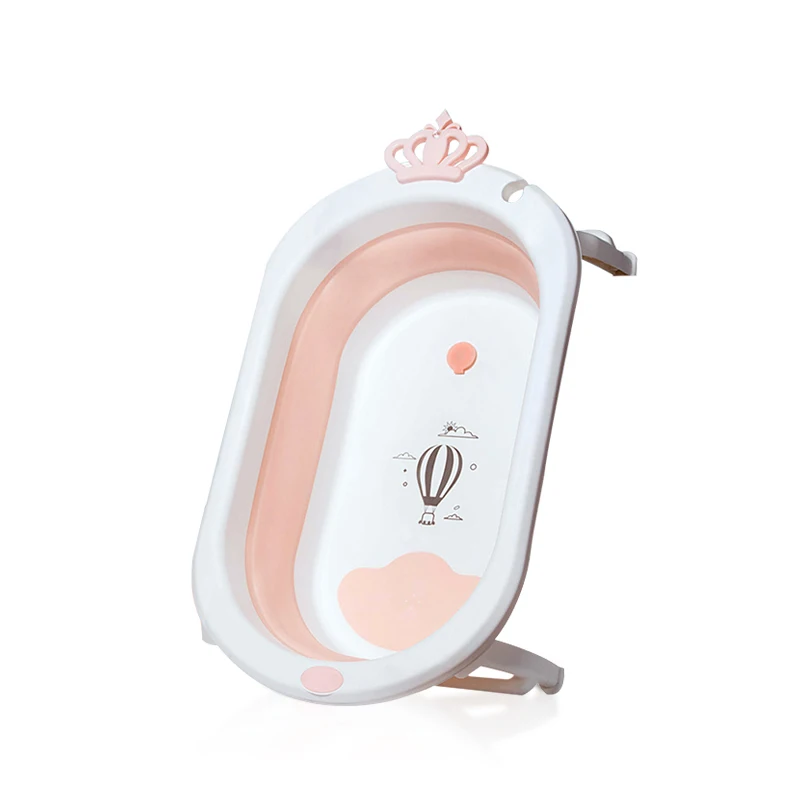 Hot-sale Folding Cute Plastic Bathtub Portable Bathroom  Baby Bath Tub