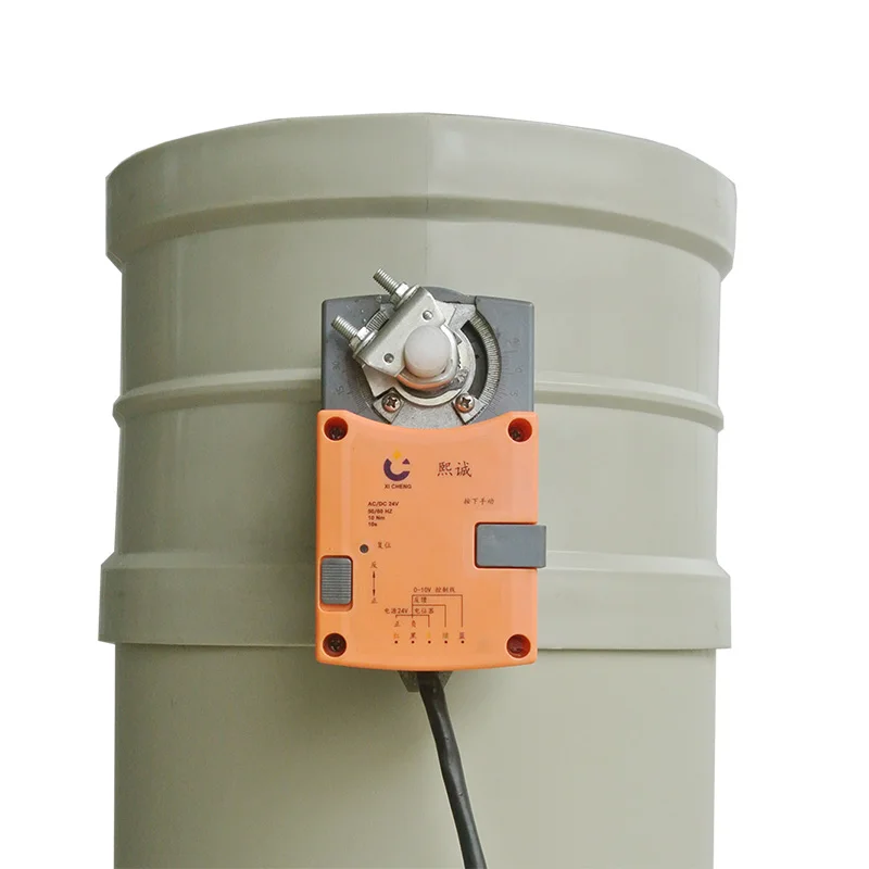 Pvc/pp Material Hvac Circular Air Duct Butterfly Baffle Regulating Valve For 16cm Electric Air Duct Exhaust Baffle