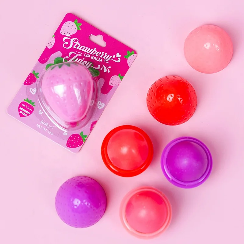 Бальзам для губ в форме клубники