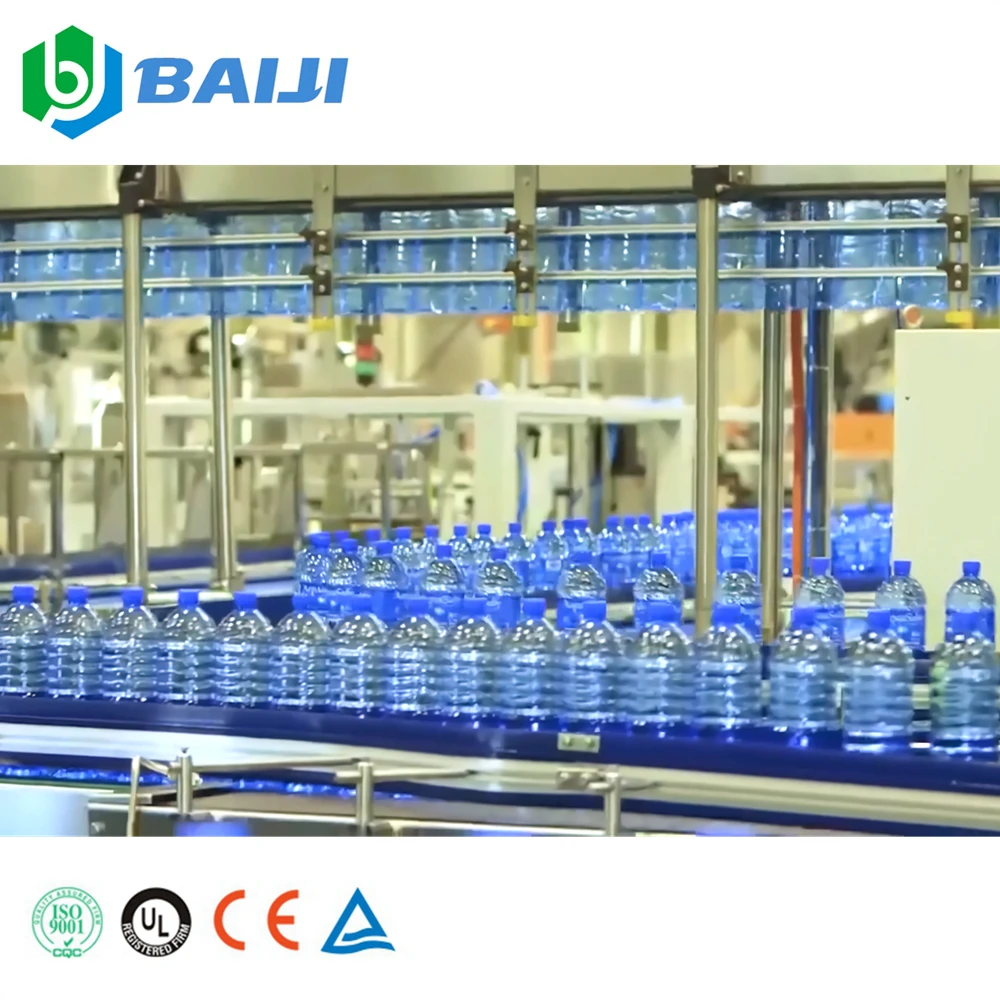 Complete automatic 200ml pure drinking water purification and bottling filling plant machine production line
