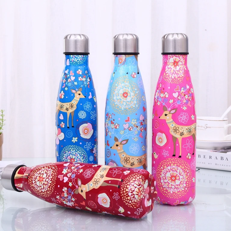 
Waterfles Cola Bottle Crystal Industrial Metal Water Bottle Stainless Steel Vacuum Flask Non 