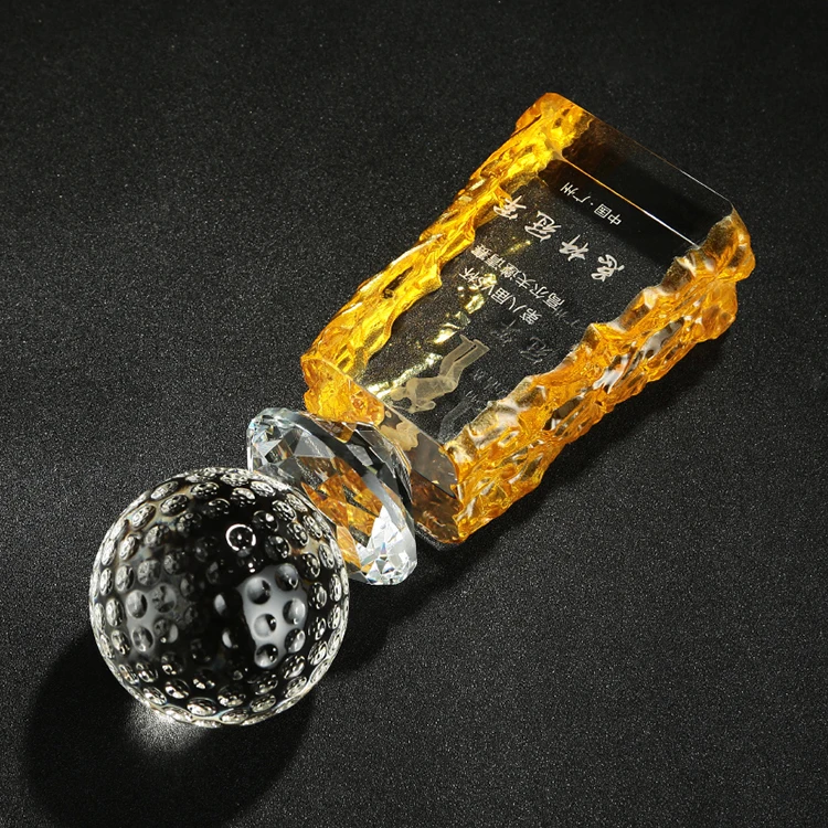 Cheap k9 crystal ball sports basketball badminton Trophy