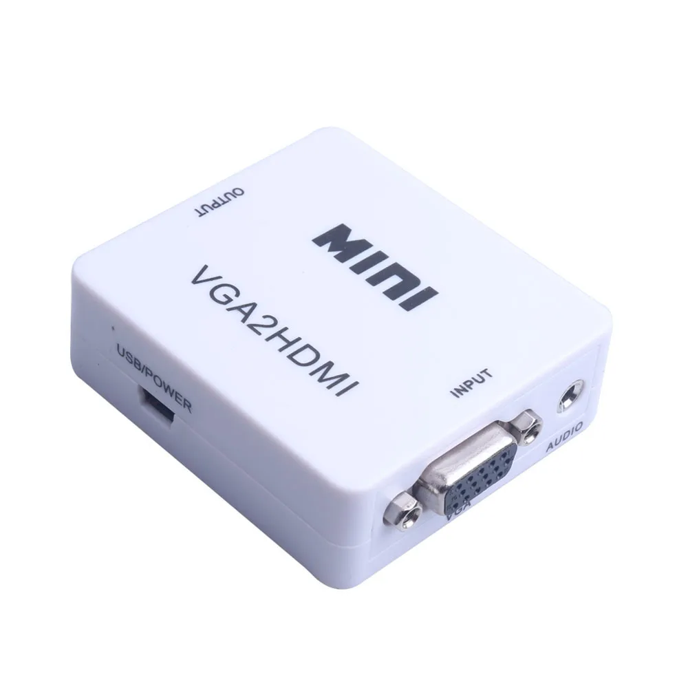 VGA2HDMI MINI VGA To HDMI Converter Box Adapter HD 1080P For Xbox DVD PS3 Projector Converter Box