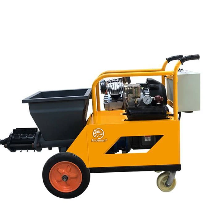 Mini 4WD Multifunctional Spray Machine Exterior Wall Paint Concrete Cement Mortar New Condition Pump Motor Engine Core