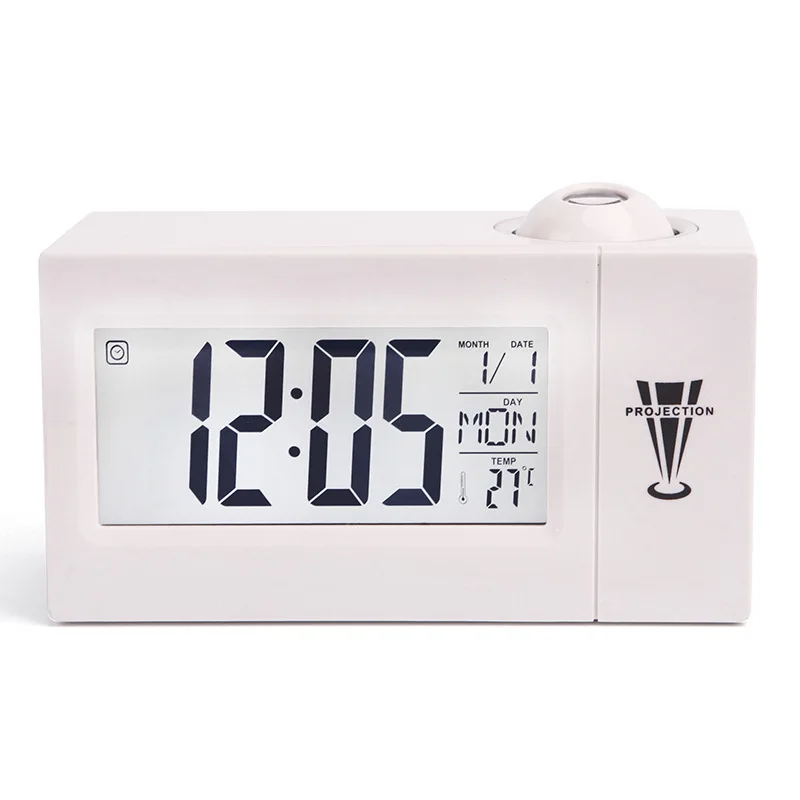 Voice control projection clock