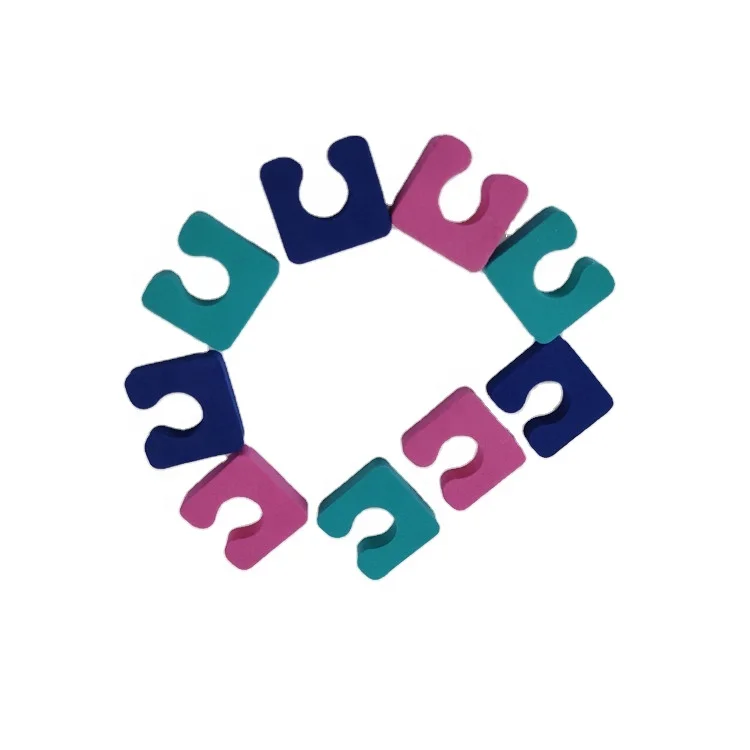 Factory Direct Sales Eva Toe Separators Eva Pedicure Gel Toe Separator For Nail Polish Each Finger Separate