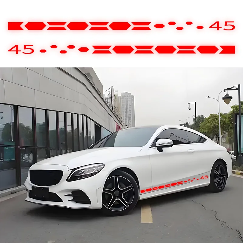 Waterproof Sports Car Door Body Side Decoration Strip Clubsport45 VW Golf 6 7 8 MK8 R Line Trim Accessories 2020-2023 Models