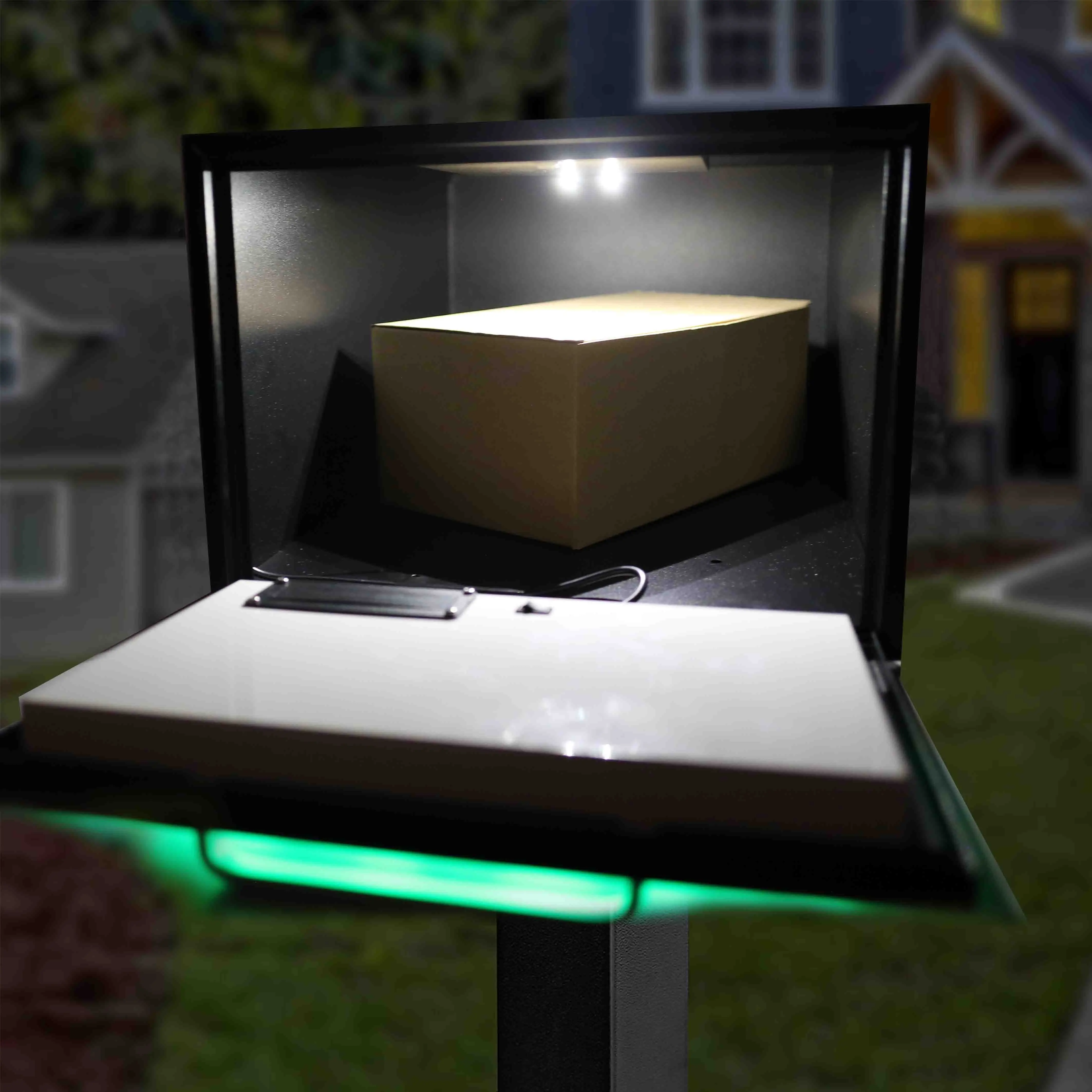 Parcel Drop Box for Package Mail Box Metal Outdoor with Pedestal for Sale Post Mount Mailbox