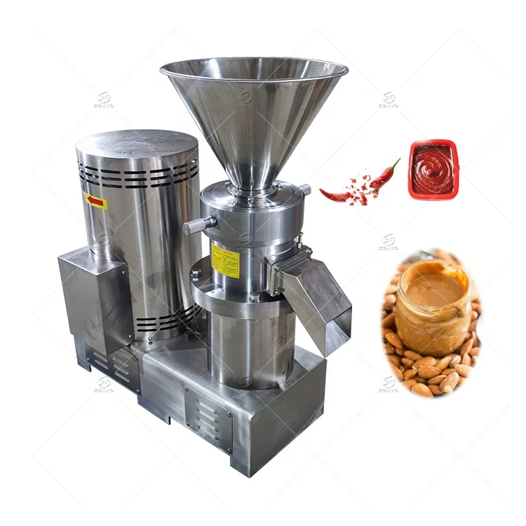 Tahini peanut butter grinding machine colloid mill chili sauces tomato red bean grinder for sale