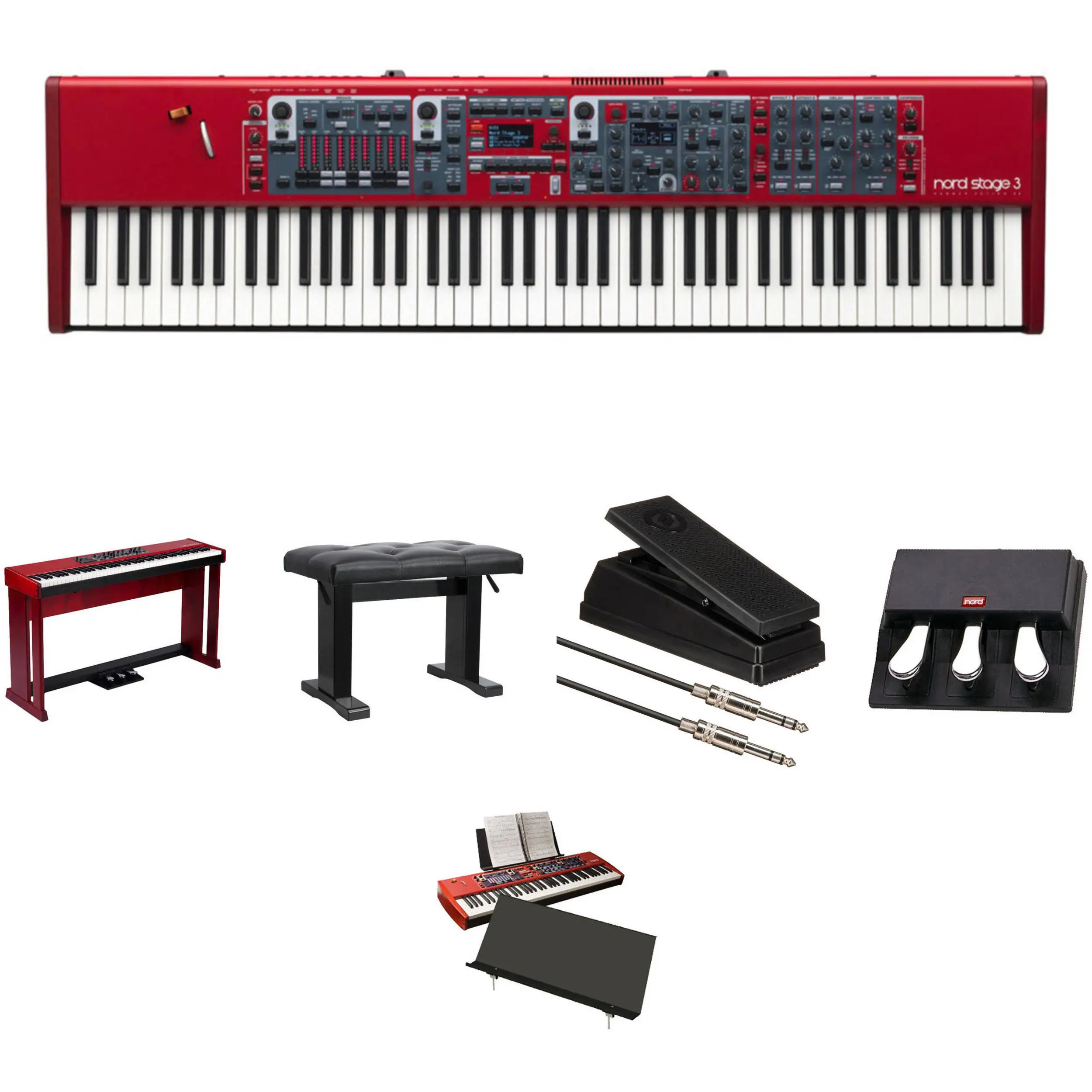 Supermber 100% Лучший пианино Nord Stage 3 88 полностью Утяжеленный молоток клавиатура цифровое пианино