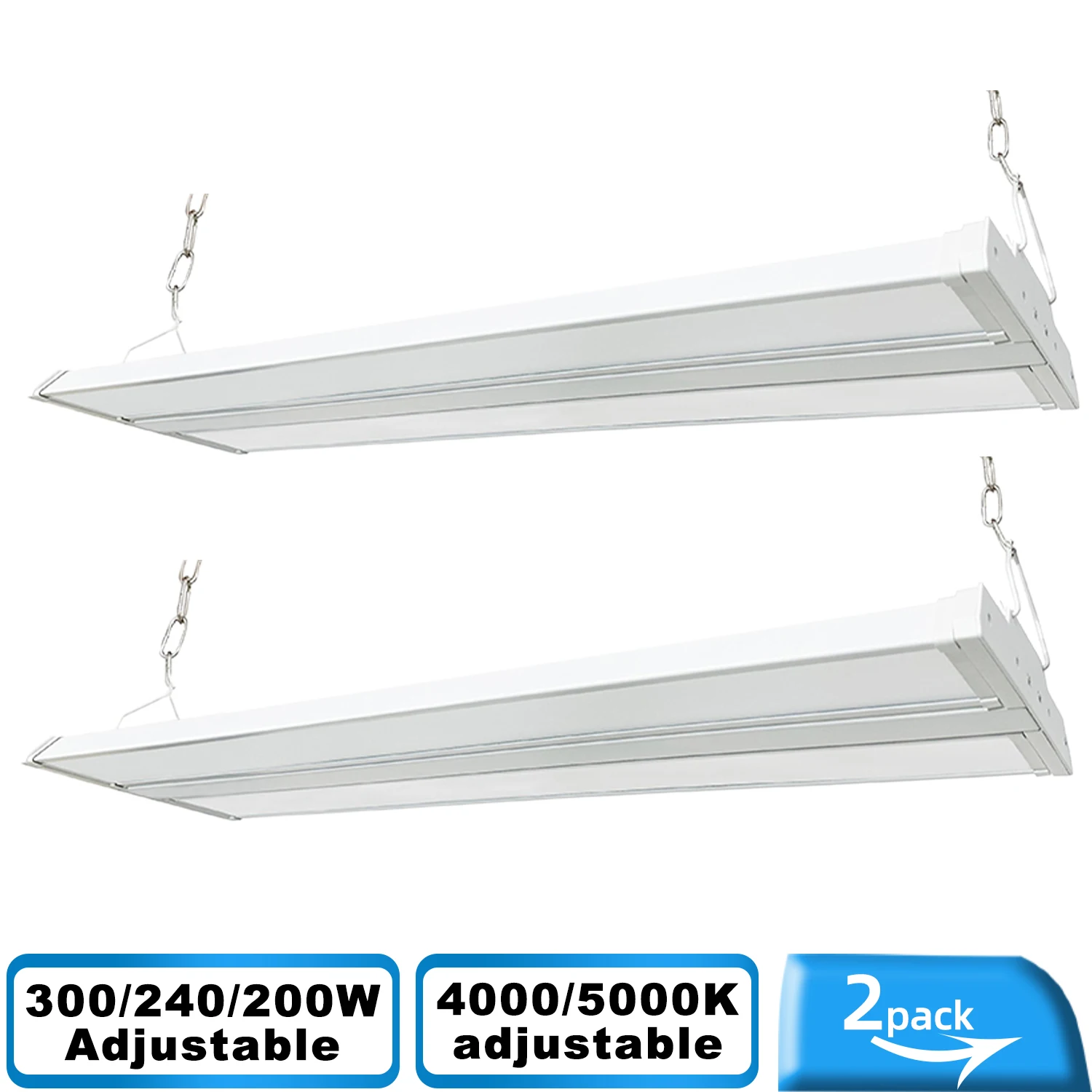 300W 240W 200W  Adjustable  Wattage Square Linear High Bay Light