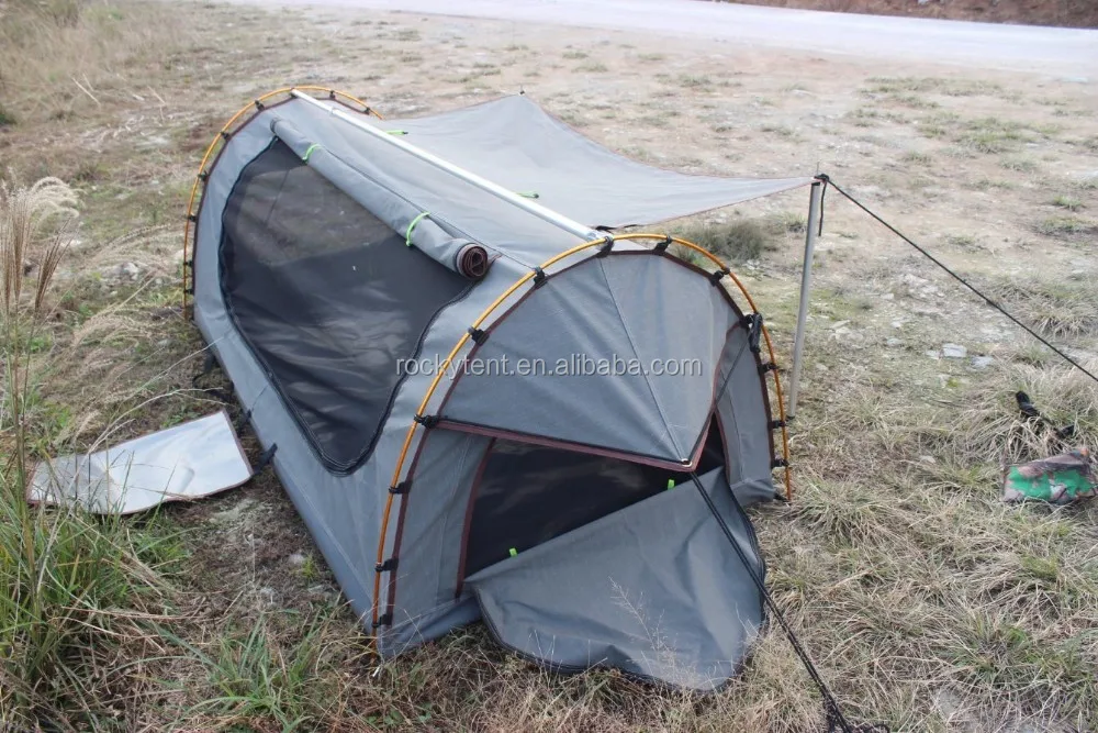 One Stop Service Canvas 2 person swag tent folding tents swag privacy camping toilet