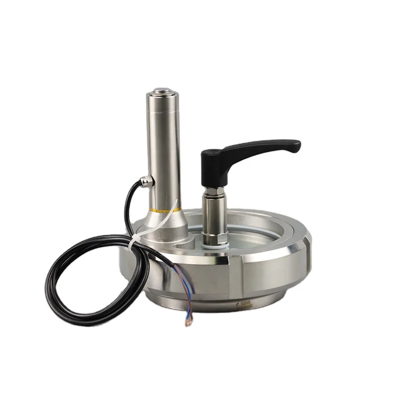 Food Grade Stainless Steel SS304 SS316L Frame Union-type Sight Glass With Light And Wiper