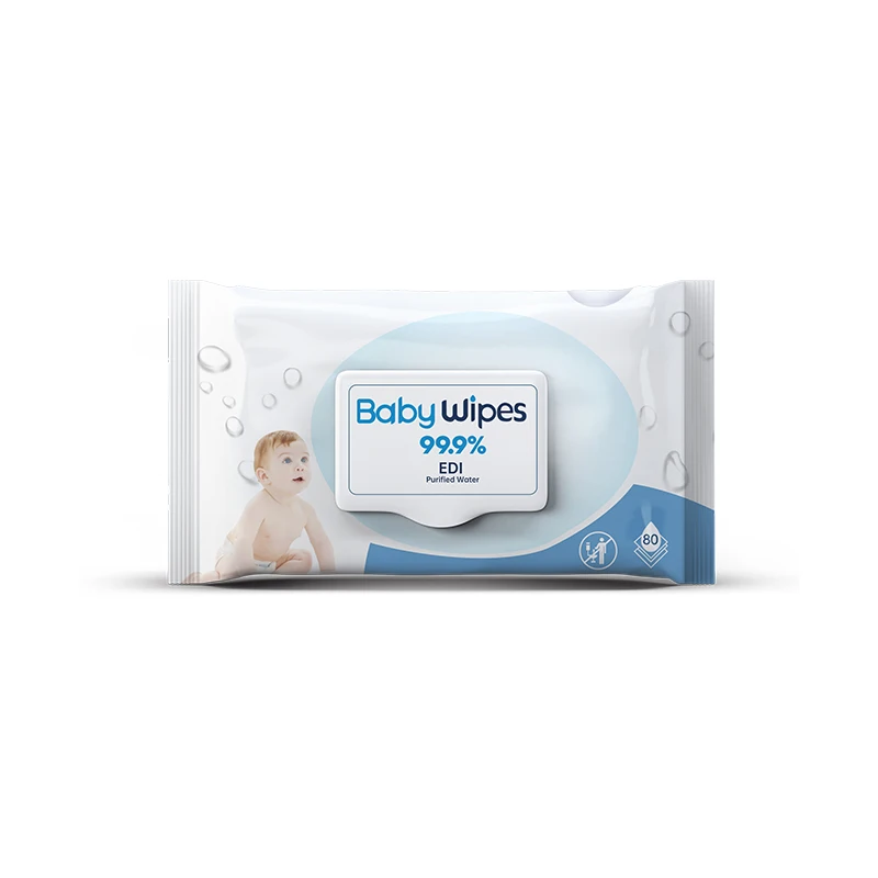 Wholesales Customized 99% Pure Water Biodegradable Wet Wipes Nature Disposable Baby Wet Wipes For Newborn