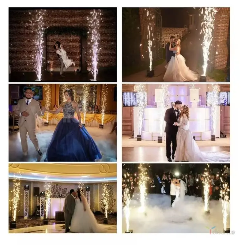 Cold spark machine factory direct sales 650w special effect cold spark machine stage wedding DJ remote control cold spark