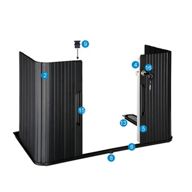 ABS/PVC horizontal roller door kitchen cupboard roller shutter doors