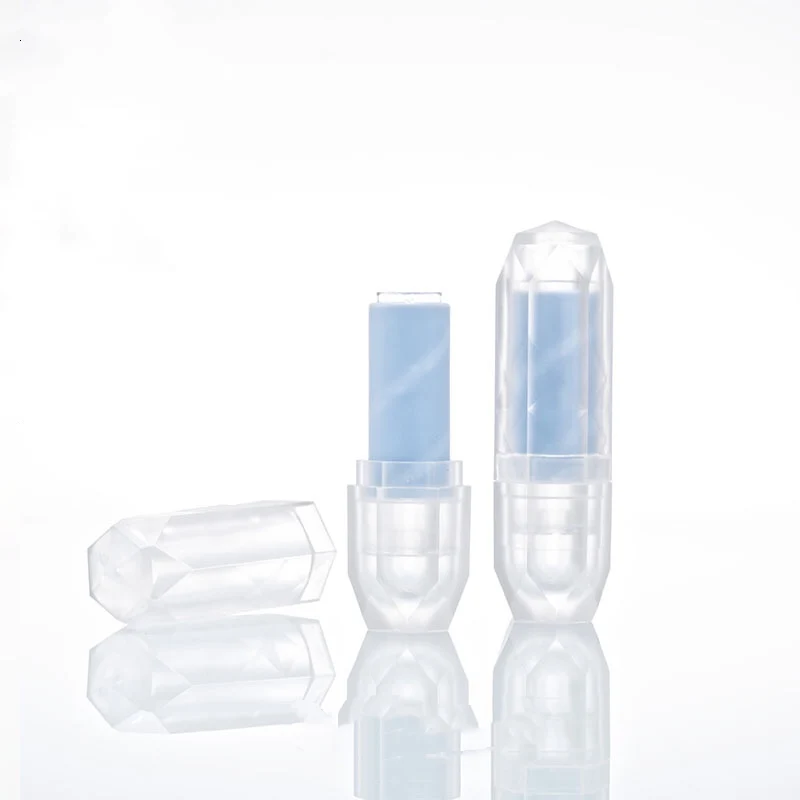 
Diy High Grade Semi Transparent Lip Balm Tube Diamond Dull Polis Empty Lipstick Tube 