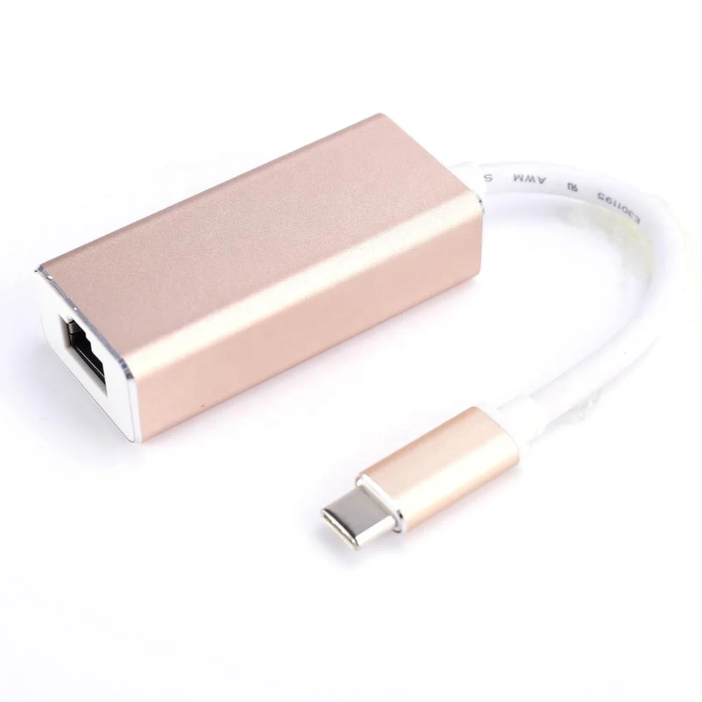  Высокое качество Поддержка 10/100/1000 Мбит/с USB Type C для RJ45