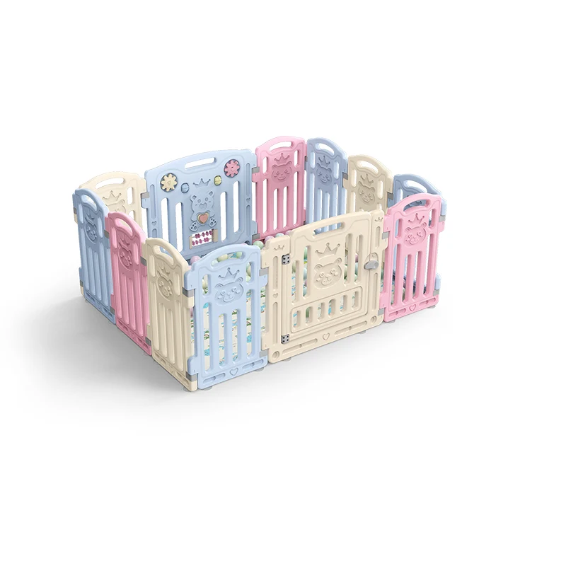 
Hot sell multifunctional new design safety Kids plastic indoor play yard fence baby playpen 