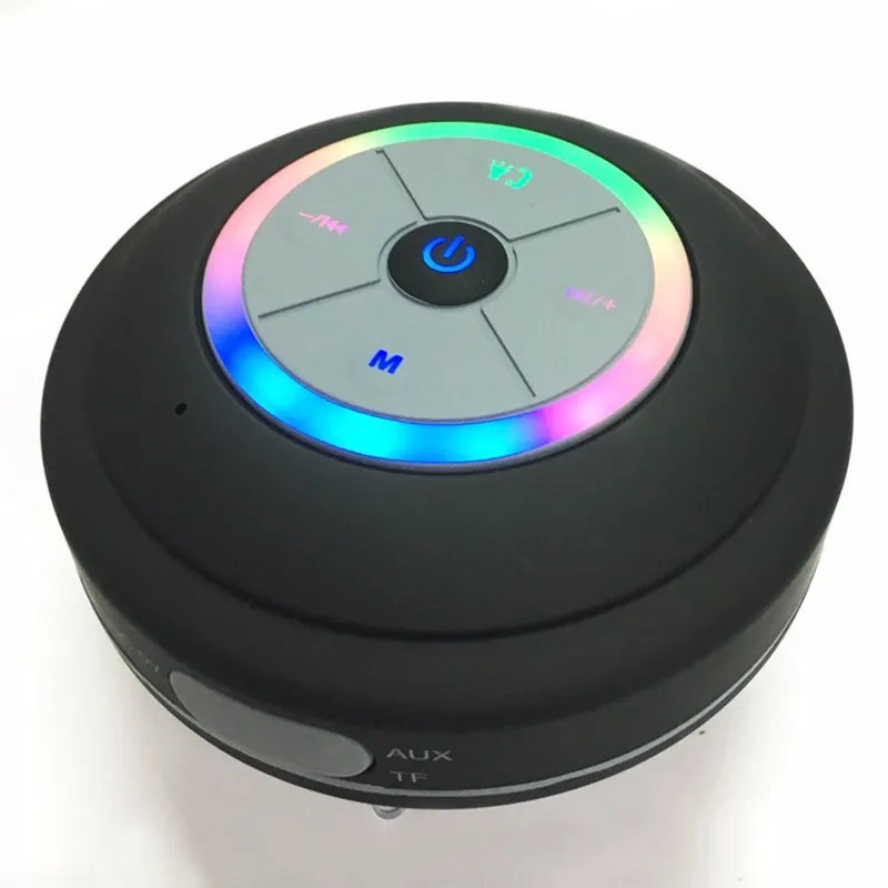 Q9 Portable Subwoofer Shower Waterproof Wireless Bt Speaker Car Handsfree Call Music Suction Mic For Ios Android Phone