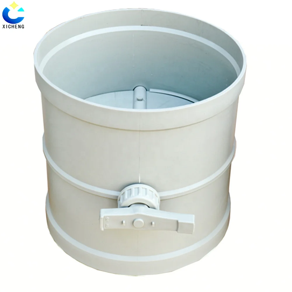  PP Manual Air Check Valve Pneumatic Flow Control regulator Actuated Hand Operated Plastic Duct