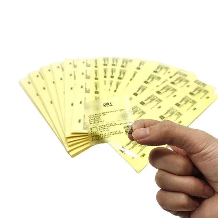 Printable Full Color Blank Waterproof Self Adhesive Glossy / Matte / Clear Film Sheet Vinyl Sticker Label Paper