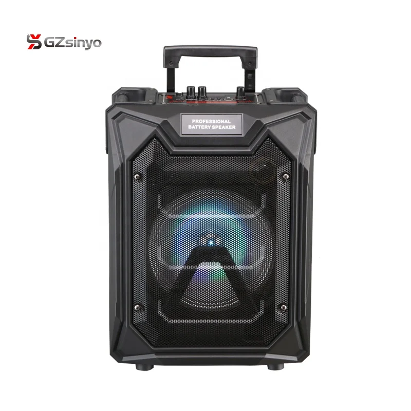2019 new private 8 inch loud portable blue tooth speaker karaoke for outdoors