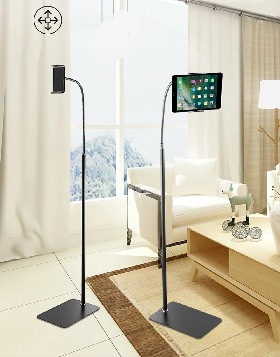 Long Arm Stand Lazy Neck Mobile Phone Tripod Stand Adjustable Metal Tube Phone Stand Floor Holder For Bed Sofa.jpg