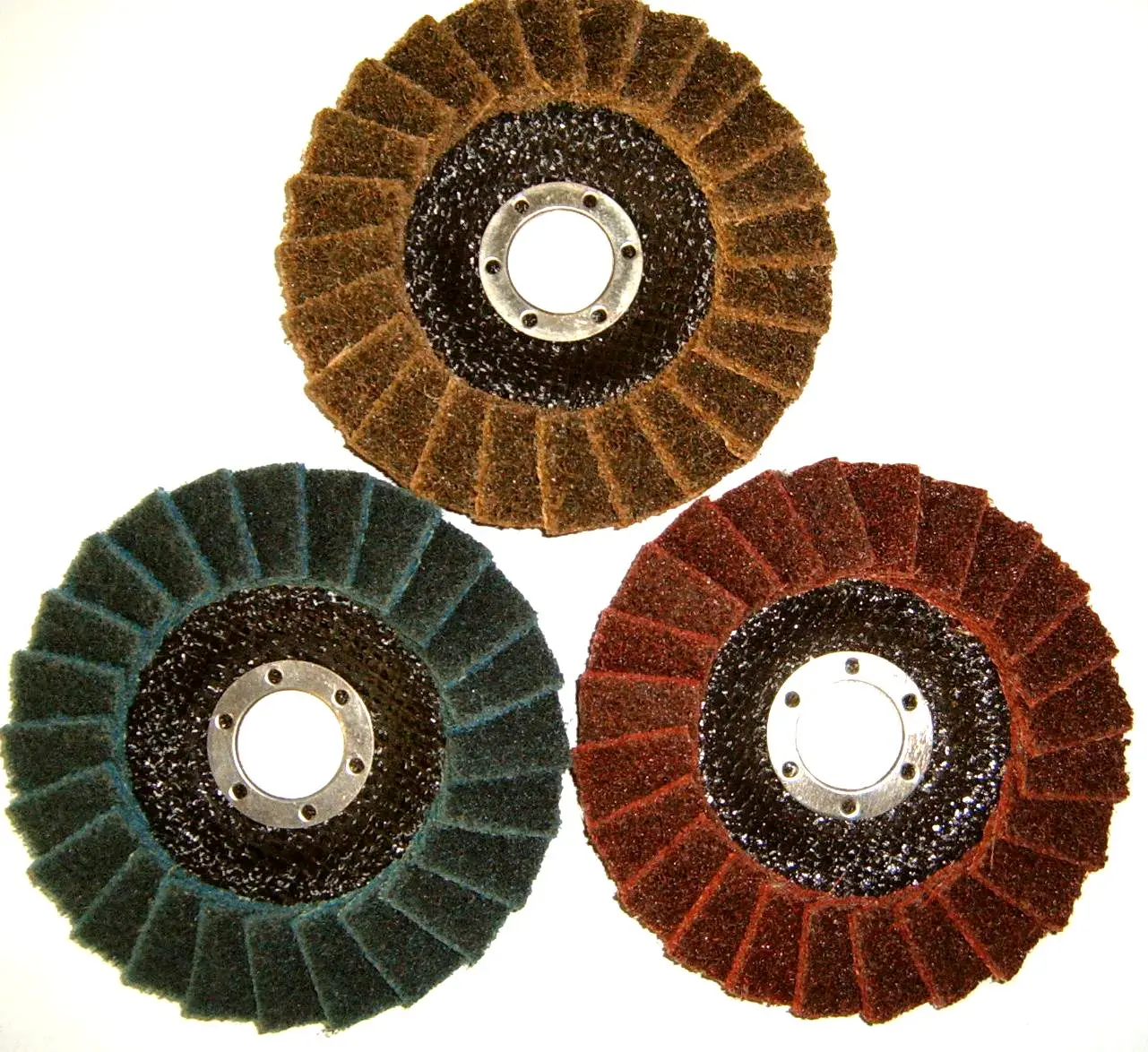 Абразивные инструменты 4 5 дюйма тонкий синий нетканый нейлоновый откидной диск для стали и