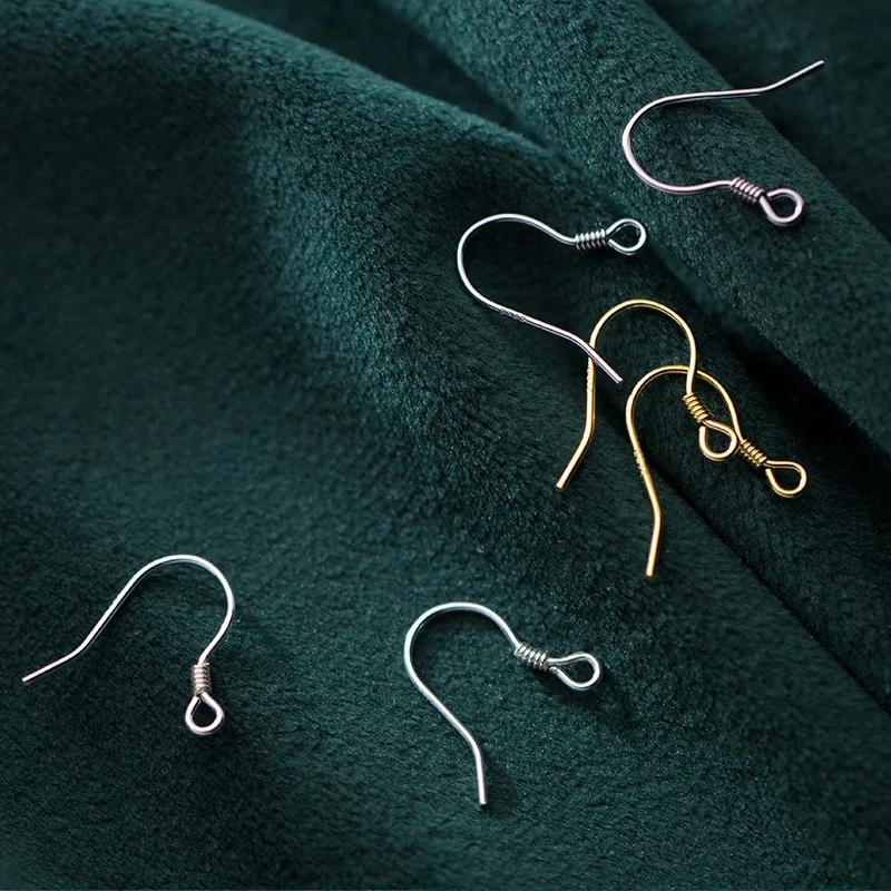 925 Sterling Silver Earring Hooks For Jewelry Making DIY
