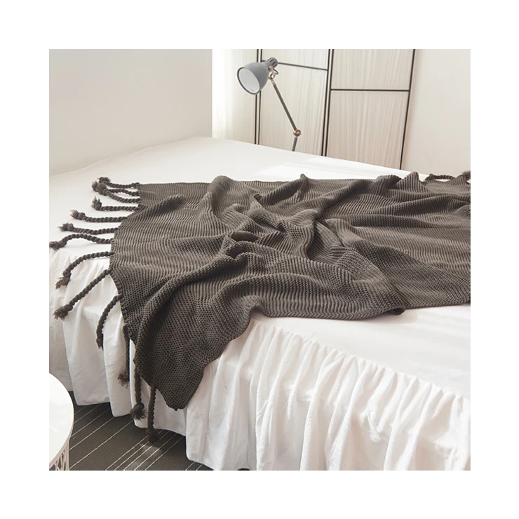 
Super Soft Sublimation Luxury Zero Defect hrowing Knive Knife Sofa Knit Throw Tassel Blanket for Hotel plane 