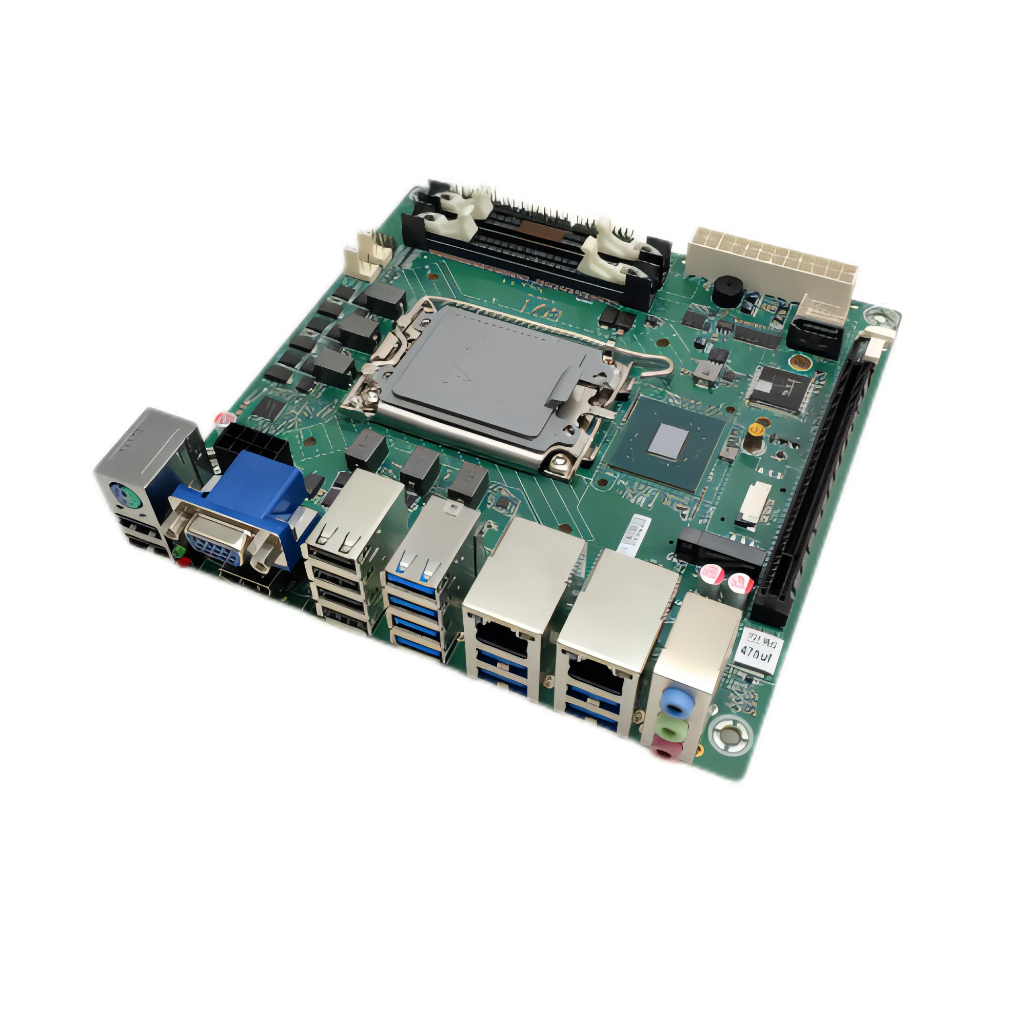 LGA1700 Intel H610 Industrial Motherboard 2 RJ45 Lan Port 14 USB Port Soft Routing Industrial Control Mainboard