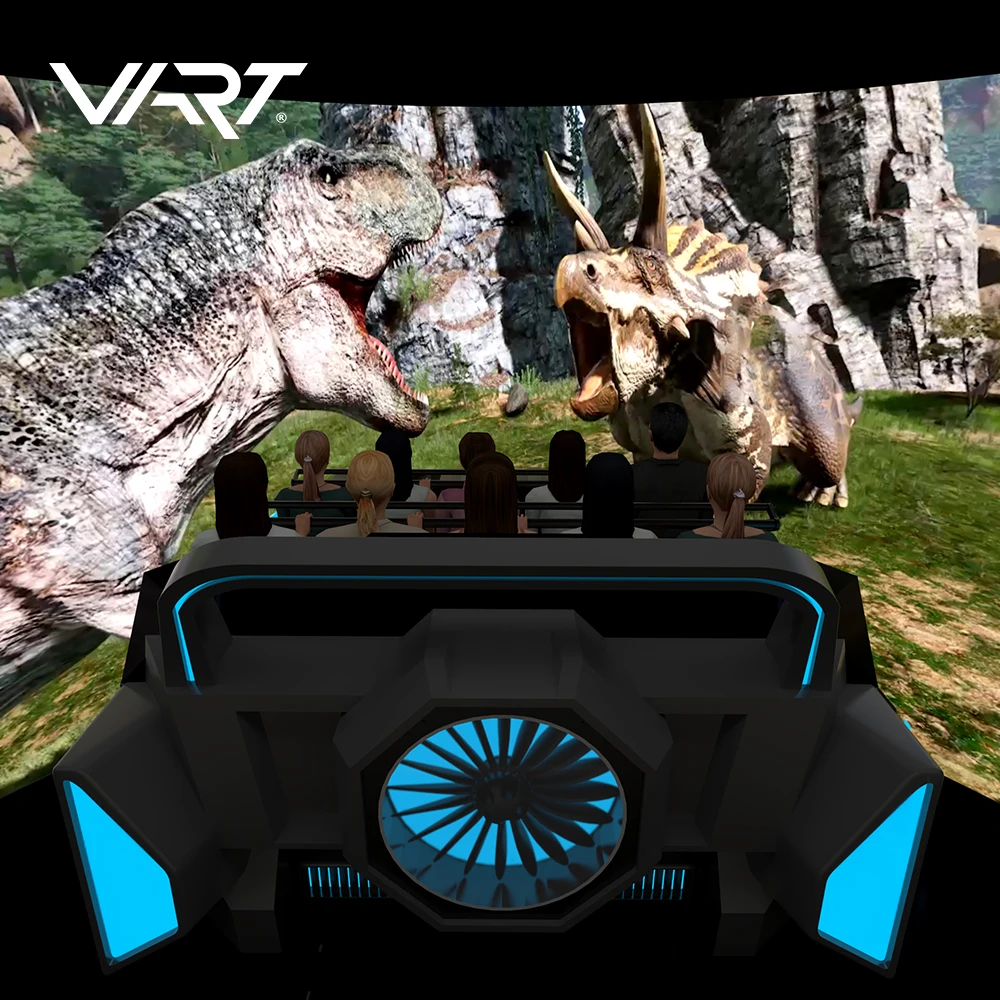 VART парк развлечений 3d кинотеатр 160 градусов невооруженным глазом с захватывающим мотивом на платформе Трековый