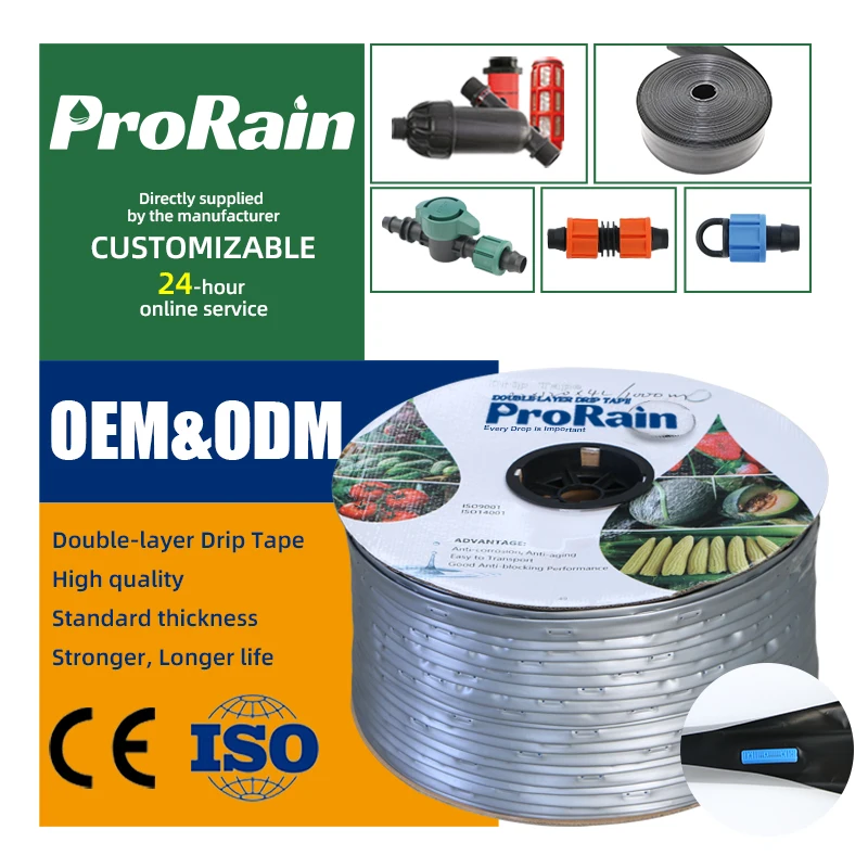 Drip irrigation with thicken 16mm drip tape pipe greenhouse vegetable patch style hose for agricultural irrigation system