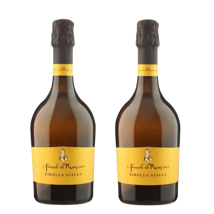 Special gift pack Sparkling Wine Ribolla Gialla I Feudi di Romans 0,75 L Sparkling Wine Bottle of Wine