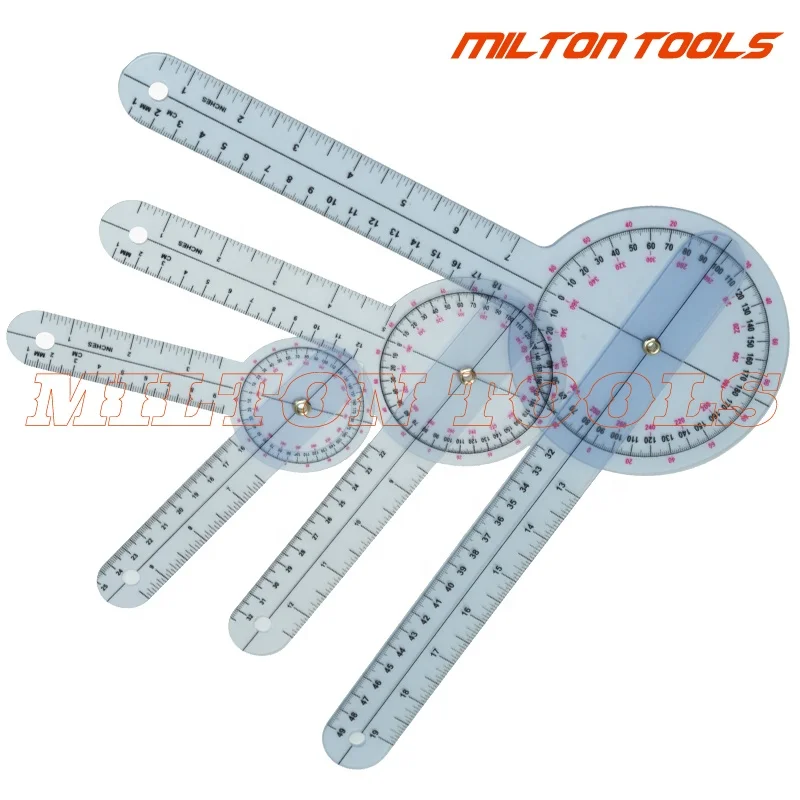 6inch, 8inch, 12inch Angle Medical Ruler Spinal Goniometer Angle ruler