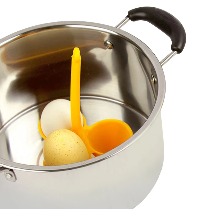High Quality Silicone Egg Cup 3 Hole Steamer Breakfast Tools Kitchen Accessories Silicone Egg Poacher