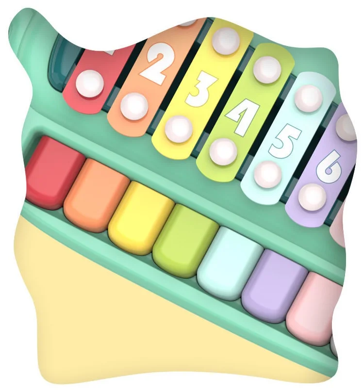 new style plastic miniature toy instruments piano and crocodile toy xylophone