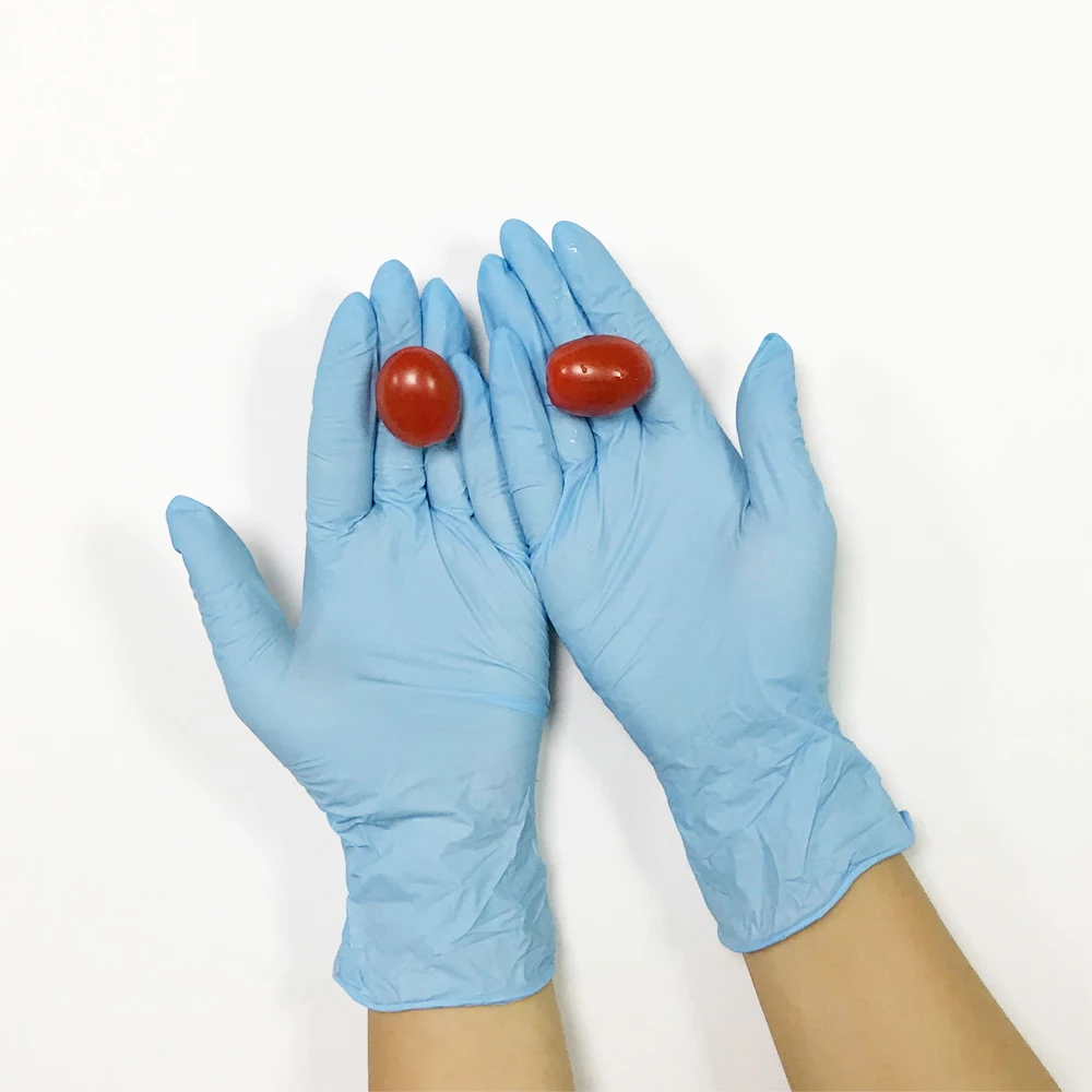 6 мил синие нитриловые перчатки цветные латексные без пластика безопасные опт