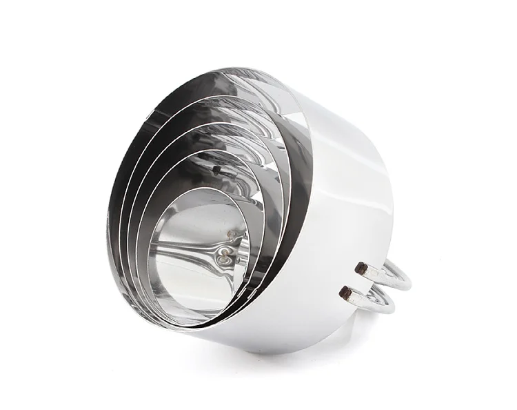 Professional Baking Dough Tools Stainless Steel Cookies Cutters Biscuit Cutter Set with Handle Round Heart shape