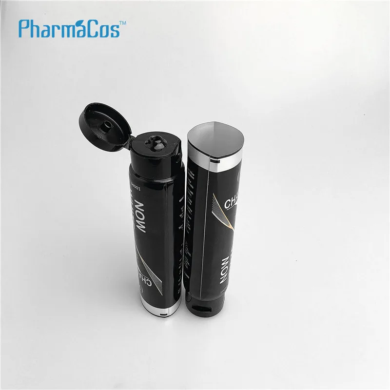 Black  cosmetic plastic tube cream  aluminum cosmetic tubes