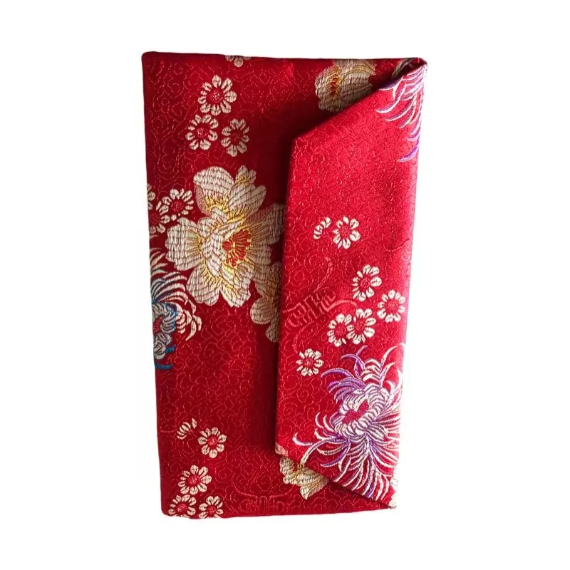 Chinese New Year fashion style  Red Lucky Pocket Silk Red Envelopes Hongbao card  gift for wedding