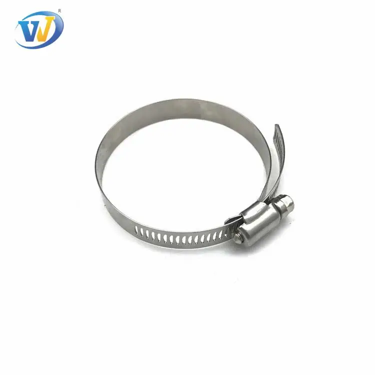 Wholesale German style worm drive clamps SS201 304 Stainless Steel 9mm band width hose clamps 25-40mm exhaust pipe clamp
