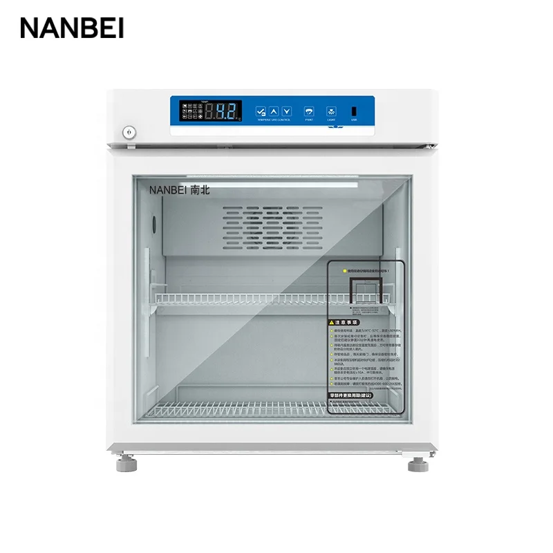 Cryogenic Equipments Glass Door Lab Hospital Pharmaceutical Medical Vaccine Refrigerator