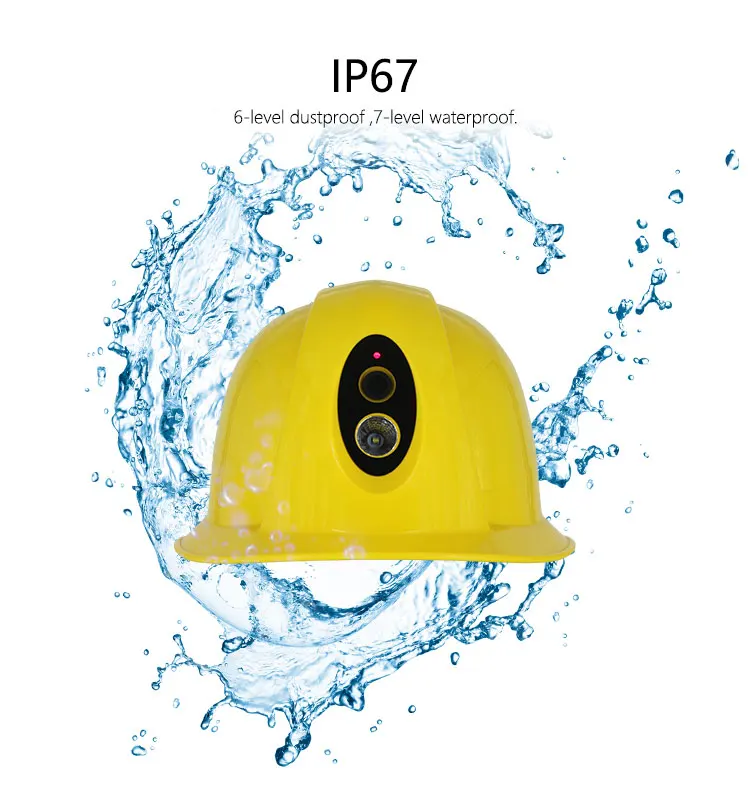4G Smart Construction Safety Helmet  With Camera Built in Wifi Communication