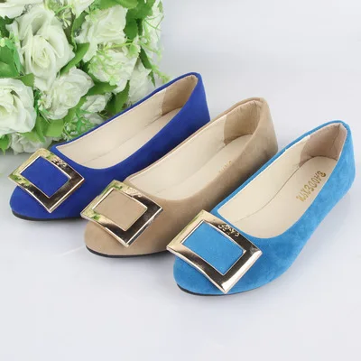 CLS007 cheap elegant loafers Low heel ladies women flat casual shoes