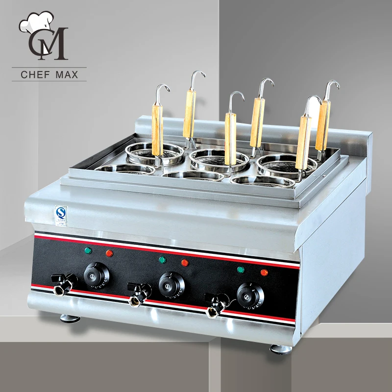 Chefmax Коммерческая 9000 Вт столешница 4 6 Корзина плита электрическая Паста Лапша автоматическая машина для приготовления пищи быстрого